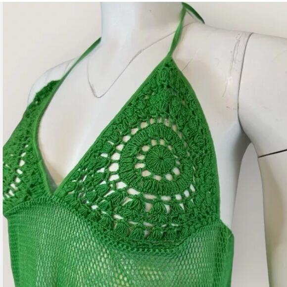 NWOT Women's free beach for Free People halter top halter top cover up Sz large - Picture 6 of 11